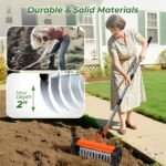 Modular and space-saving design of the garden tools dethatcher, easy to assemble and store.