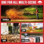 MZK garden tools blower used for cleaning leaves, debris, and dust in multiple settings like gardens and patios.