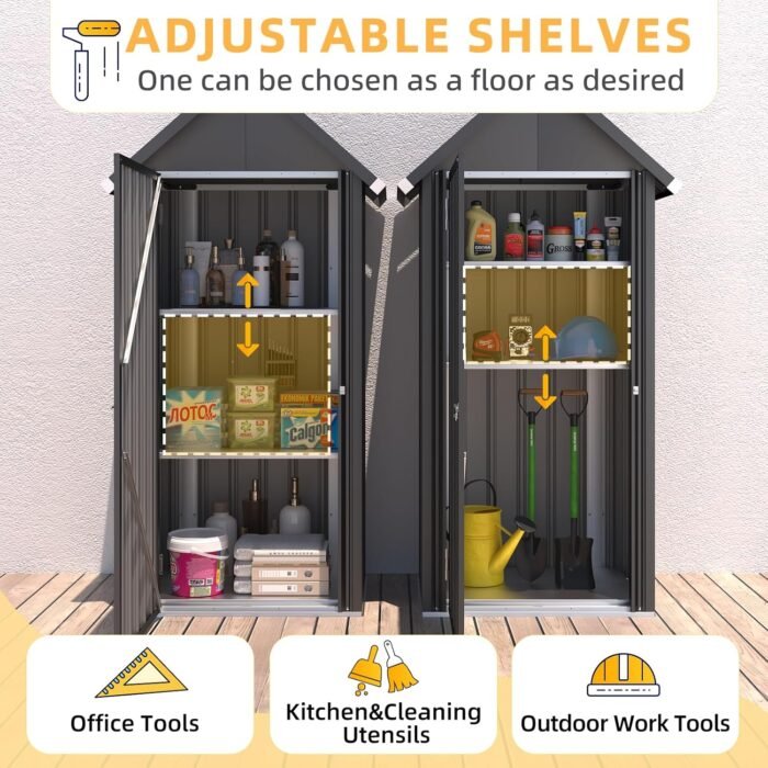 storage shed demonstrating the straightforward installation process with guides, manual, and available remote assistance.